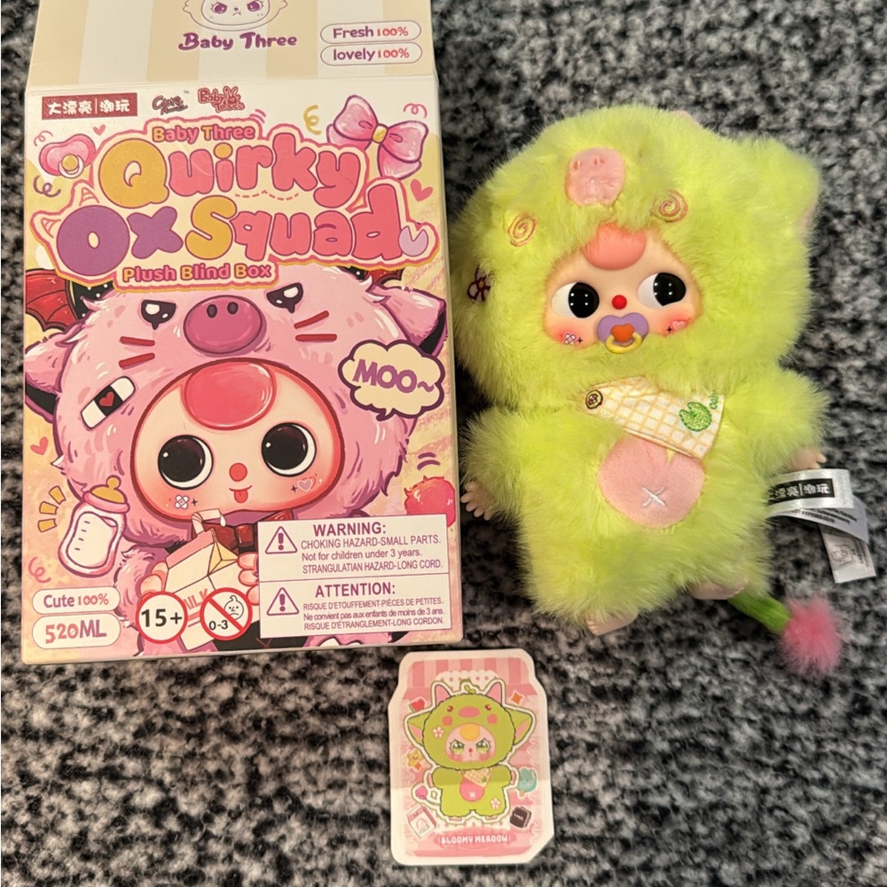 Baby three Quirky Ox Squad- Bloomy Meadow